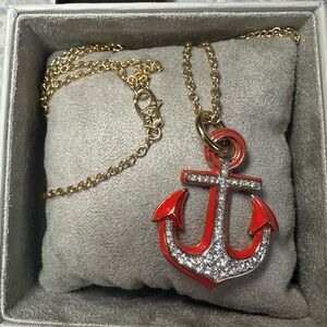 Vintage Juicy Couture Anchor Pendant Necklace